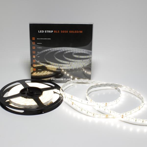 Светодиодная лента Class Premium, 5050, 60 led/m, Day White, 24V, IP65, А25 Светодиодная лента Class Premium, 5050, 60 led/m, Day White, 24V, IP65, А25