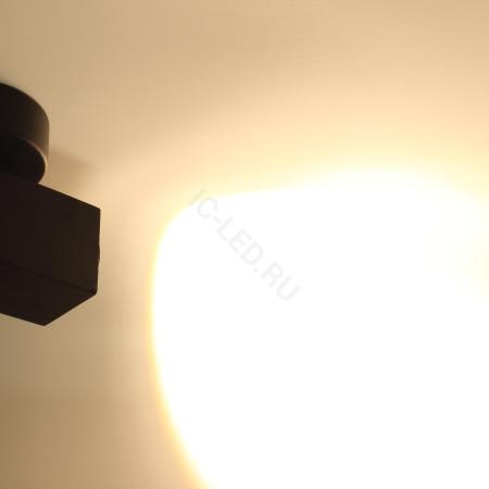 Светодиодный светильник JH-MZTD-112 black VG8 (220V, 10W, warm white)