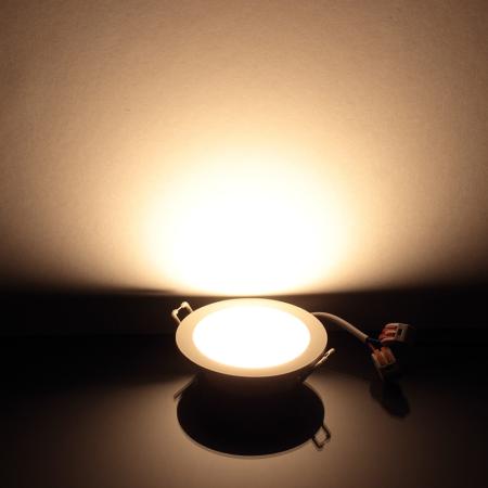 Светодиодный светильник  OM3 (220V, 4W, round D92mm, warm white)