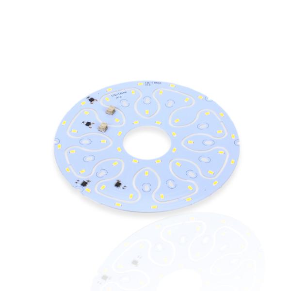 Светодиодная матрица 5730, 24+24 led, 220V, 12+12W, Ф185/161mm, D208, day white