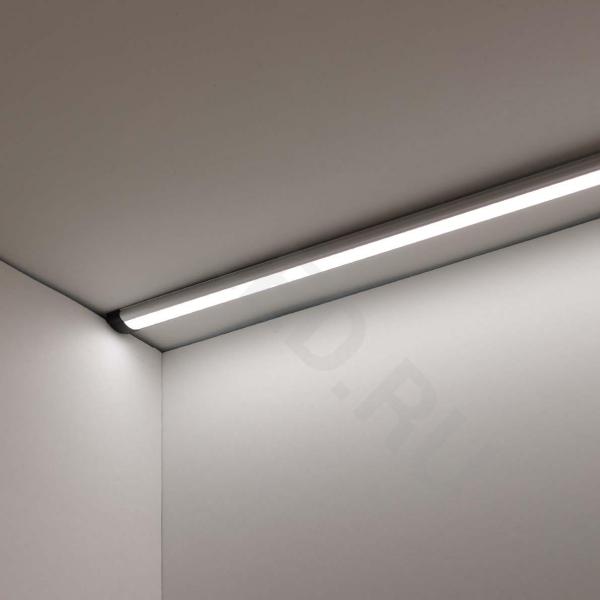 Алюминиевый профиль для кухонных светильников 630 (2500х7,5х25мм с рассеивателем)