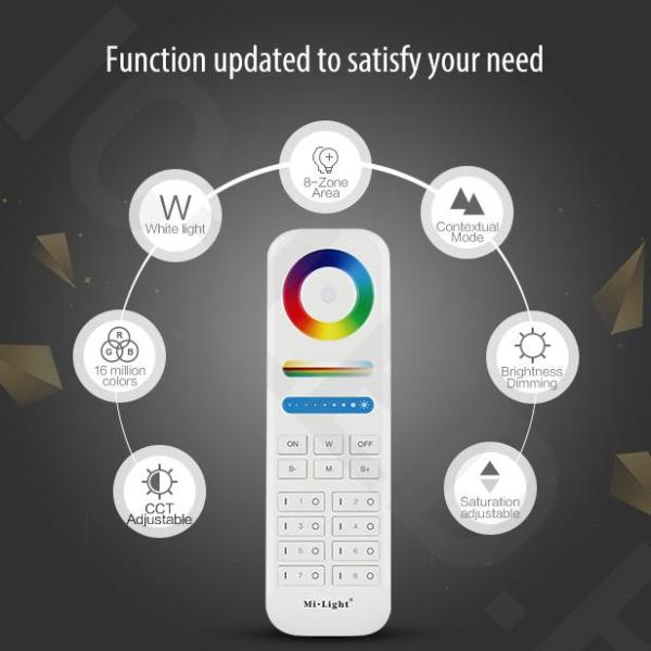 Сенсорный пульт Mi-Light FUT089 P210 (RGB/RGBW/RGB+CCT, 1-8 zone, 2.4GHz) Сенсорный пульт Mi-Light FUT089 P210 (RGB/RGBW/RGB+CCT, 1-8 zone, 2.4GHz)
