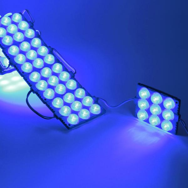 Светодиодный модуль 9 led 3030 MOD120 (12V, 5W, blue, IP65) Светодиодный модуль 9 led 3030 MOD120 (12V, 5W, blue, IP65)