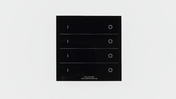 Сенсорная панель T16 Black IC22 (220V, DIM, 4 zone, DMX512, RF 2.4GHz)