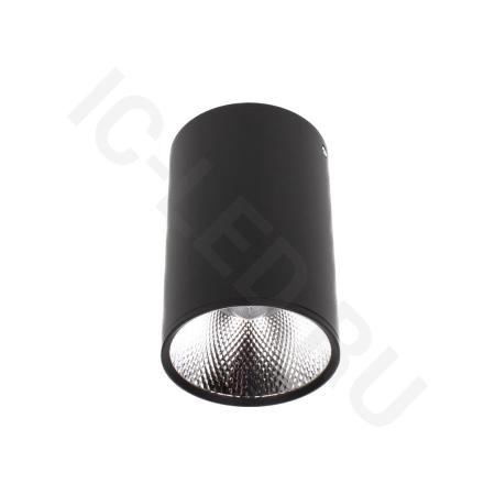 Светодиодный светильник накладной JH-MZ-T12W B97 (220V, 12W, черный корпус, day white)