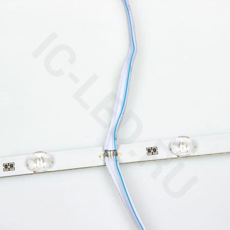 светодиодная линейка линзованная 2835, 12 led, 24v, 12w, day white, 170°, ip20, g110