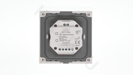 Сенсорная панель T3 White IC45 (12-24V, 3x4A, 3x(48-96), RGB, RF 2.4GHz)
