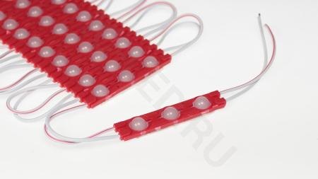 Светодиодный модуль 3 led 6011 MOD88 (1,5W, 12V, red, IP65)