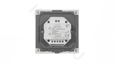 Сенсорная панель T3-1 White IC47 (12-24V, 3x4A, 3x(48-96W), RGB, RF 2.4GHz)