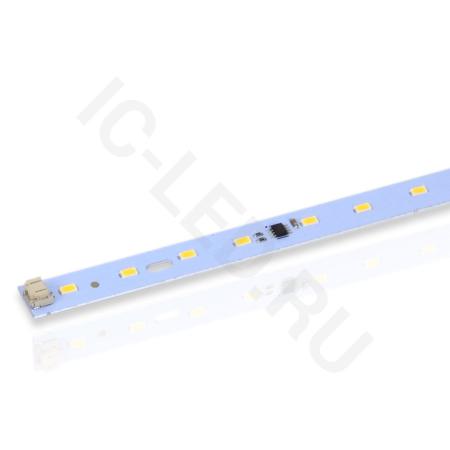 светодиодная линейка 2835, 24 led, 220v, 10w, 520mm, d187, warm white