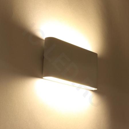 Светодиодный светильник JH-BD05 DHL17 (220V, 2х6W, белый корпус, warm white)