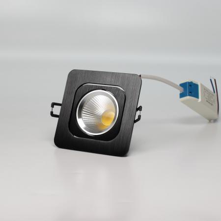 Светодиодный светильник встраиваемый 98-1 head Nest Series Black Square BW9 (5W,Day White)