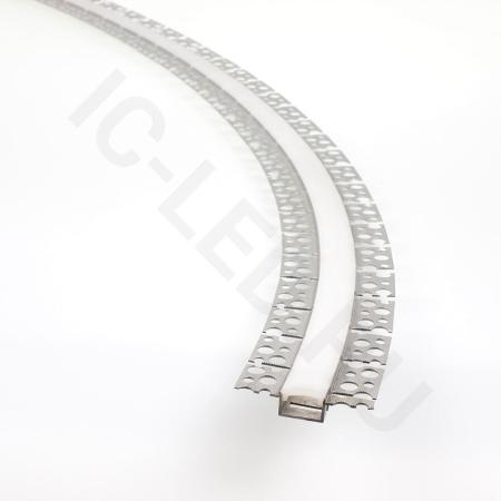 Алюминиевый профиль 3D встраиваемый в гипсокартон 629 (1500x59,5/19,5x12 мм с рассеивателем)