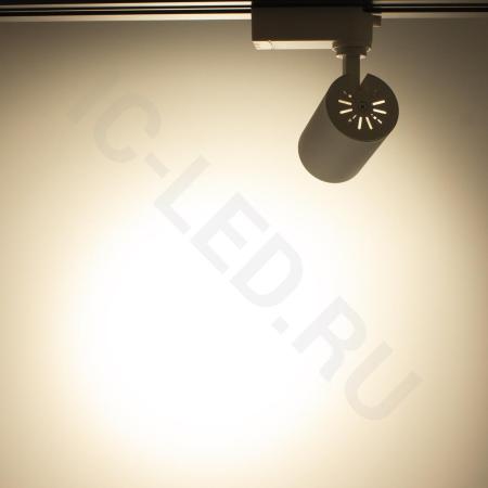 Светодиодный светильник трековый JH-GDD-B02 2L PX871 (10W, 220V, warm white, белый корпус)