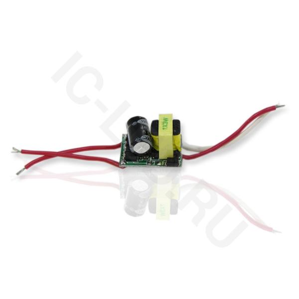 Светодиодный драйвер бескорпусной ZF-AC LD45 (220V, 3W, 600mA)