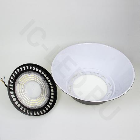 Светодиодный светильник-колокол JH-UFO 100W V221 (220VAC, 100W, white 6000K, черный)