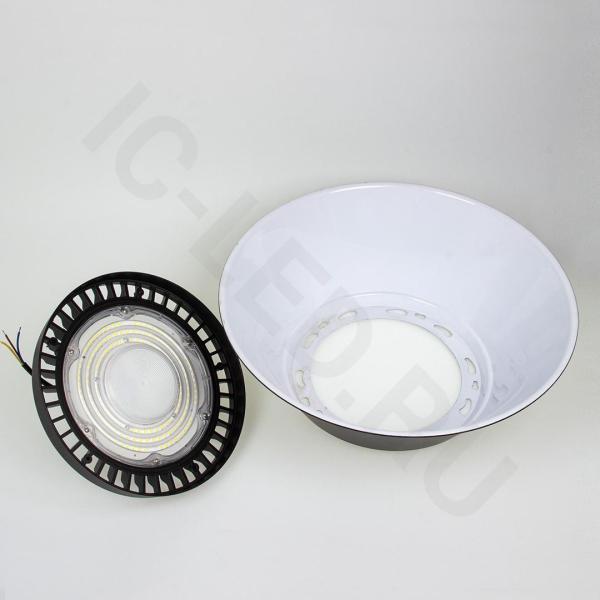 Светодиодный светильник-колокол JH-UFO 150W V222 (220VAC, 150W, white 6000K, черный)