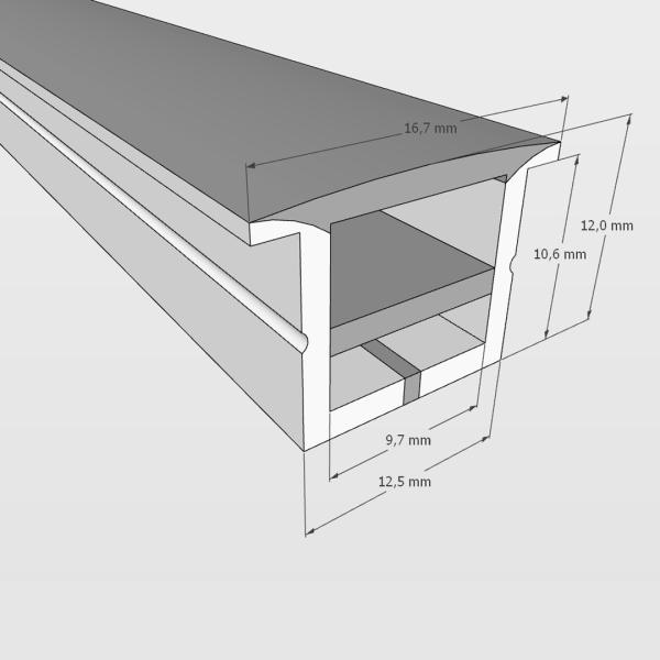 Cиликоновая оболочка встраиваемая T1212 S30 (12*12mm, pcb 8mm)