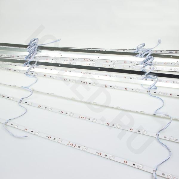 Светодиодная линейка линзованная 2835, 12 led, 24V, 12W, white, 170°, IP20, G108