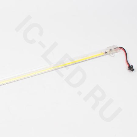 светодиодная линейка cob в корпусе, 220v, 15w, warm white, 1000mm, d232