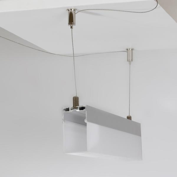 Алюминиевый профиль 204 (2000х35х61,5мм с рассеивателем)