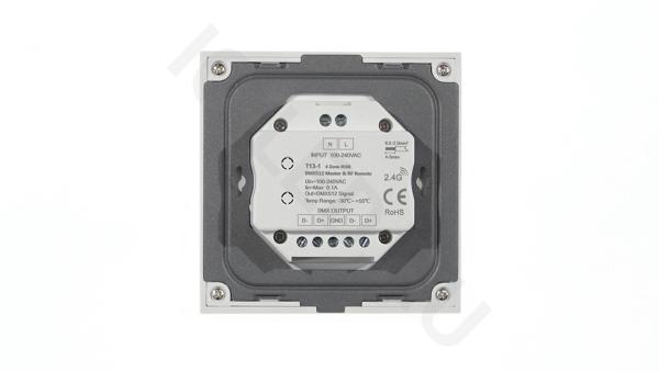 Сенсорная панель T13-1 White IC75 (220V, RGB, 4 zone, DMX512, RF 2.4GHz)
