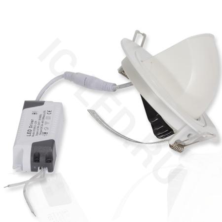 Светодиодный светильник встраиваемый JH-BTH-03 B771 (10W, 220V,Warm White)