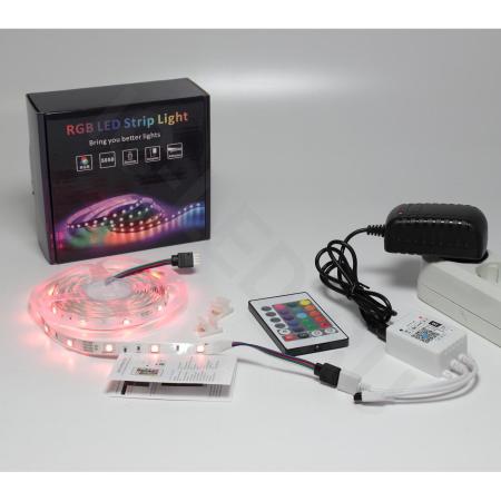 Набор светодиодной ленты 5XRGB30-A01 X11 (12V, RGB 30led/m 5m, IR, Wi-Fi, адаптер 220V, IP20) Набор светодиодной ленты 5XRGB30-A01 X11 (12V, RGB 30led/m 5m, IR, Wi-Fi, адаптер 220V, IP20)