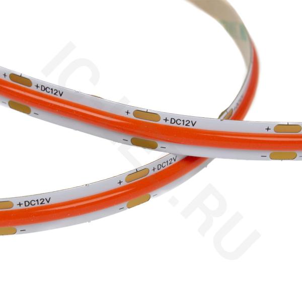 Светодиодная лента COB, 480 chip/m, red, 12V, 10W/m, P8, IP20, A250