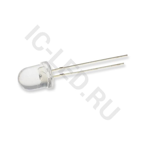 Светодиод ICL-8mm LE37 (yellow, 6000-8000 mcd, clear)
