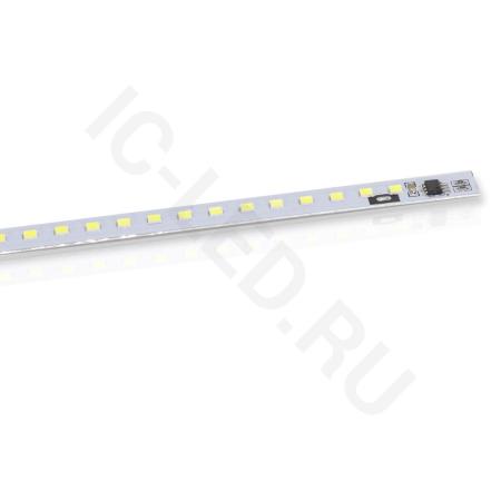 светодиодная линейка 2835, 140 led, 220v, 15w, 1160mm, d194, day white