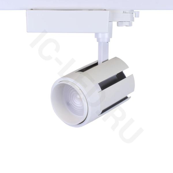 Светодиодный светильник трековый JH-GD001 4L 4L28 (30W, 220V, 15-60deg, day white, белый корпус)