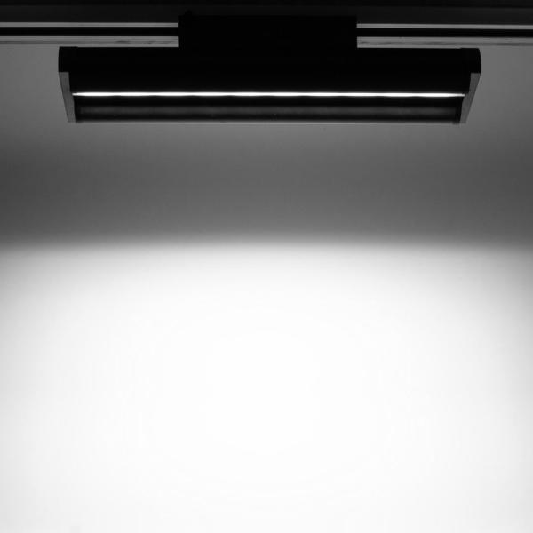 Светодиодный трековый светильник 2L JH-U7 PX2 (220VAC, 2x25W, white 6000K, 45-90°, черный)