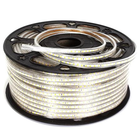 Светодиодная лента 220V 2835 120Led Warm White, 220F, IP68