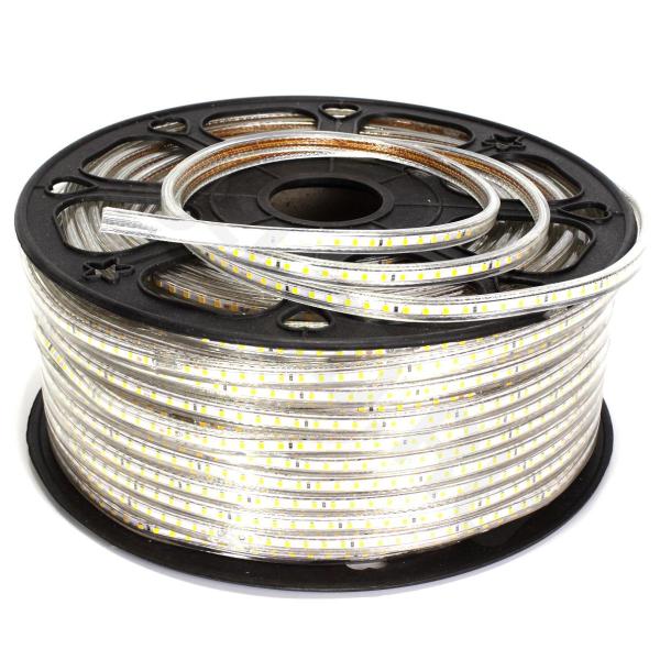 Светодиодная лента 220V 2835 120Led Warm White, 220F, IP68