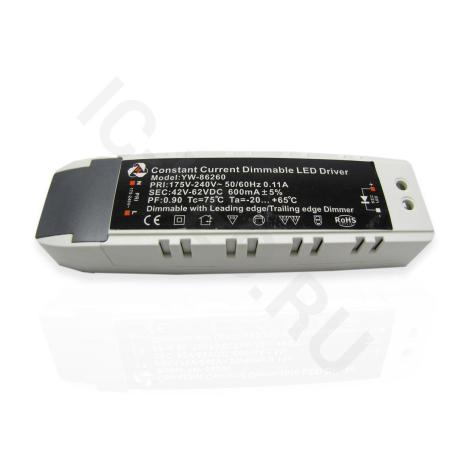 Светодиодный драйвер диммируемый GC-2889B, LD110 (39W, 40-65V, 600mA)