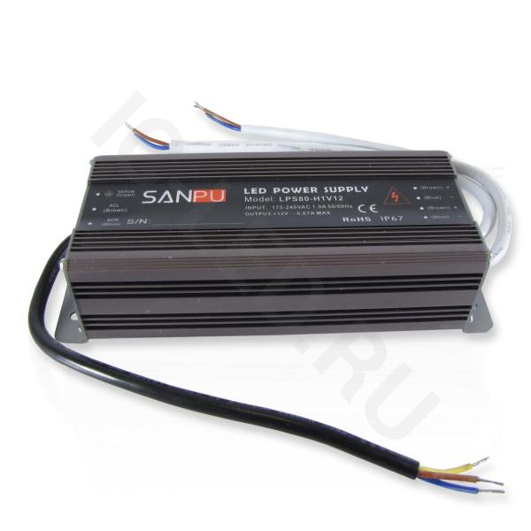 Блок питания SP-D 12V 80W 6,67A IP67