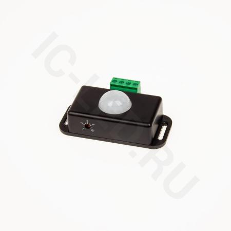 Датчик движения JM-T9 P728 (PIR-8, DC12/24V, 6A, 72/144W, таймер 1-10 мин)