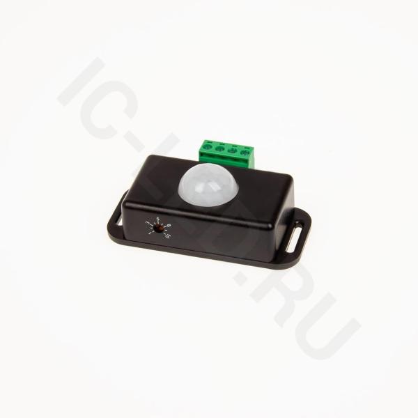 Датчик движения JM-T9 P728 (PIR-8, DC12/24V, 6A, 72/144W, таймер 1-10 мин)