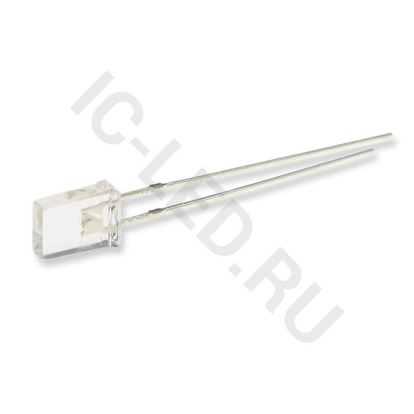Светодиод ICL-2х5х7mm LE54 (white, 1000-1500 mcd, clear)