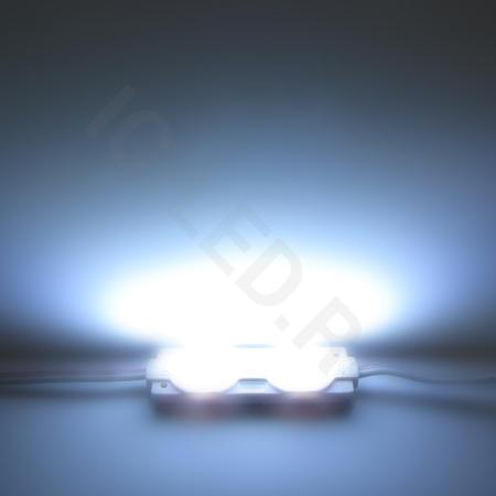 Светодиодный модуль прямоугольный 5730-2 ZB2T (1,2W, 12V, Cool White)