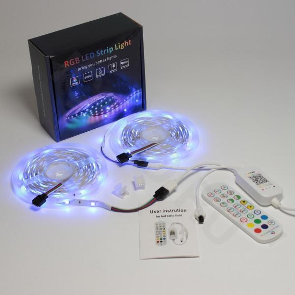 Набор светодиодной ленты 10XRGB30-A02 X12 (12V, RGB 30led/m 2x5m, IR, Wi-Fi, адаптер 220V, IP20) Набор светодиодной ленты 10XRGB30-A02 X12 (12V, RGB 30led/m 2x5m, IR, Wi-Fi, адаптер 220V, IP20)