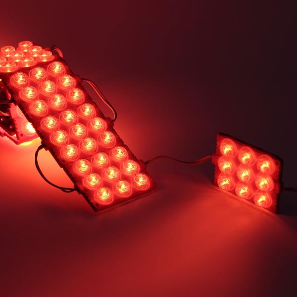 Светодиодный модуль 9 led 3030 MOD121 (12V, 5W, red, IP65) Светодиодный модуль 9 led 3030 MOD121 (12V, 5W, red, IP65)