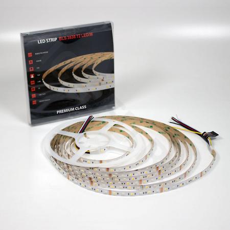 Светодиодная лента Class Premium 3838 72 led/m, RGB+CCT (RGB+white/ warm white), 12V, IP20, А41 
