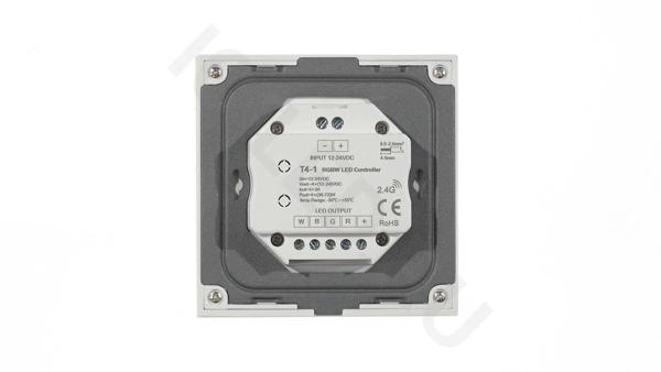 Сенсорная панель T4-1 White IC63 (12-24V, 4x3A, 4x(36-72W), RGBW, RF 2.4GHz)