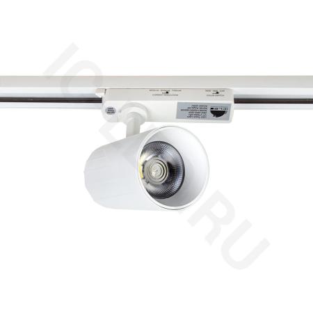 Светодиодный трековый светильник 2L VTB80 PX101(220VAC, 26-30W, 3000/4000/6500K, 36°, CRI>90, белый)