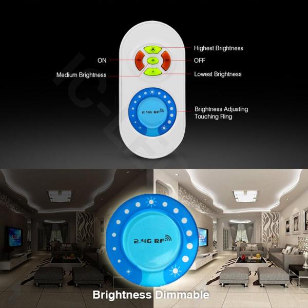 Диммер с пультом Mi-Light FUT021 P824 (Brightness, 12-24V, 120-240W, 2.4GHz) Диммер с пультом Mi-Light FUT021 P824 (Brightness, 12-24V, 120-240W, 2.4GHz)