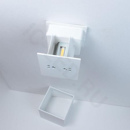 Светильник настенный светодиодный JH-BD-B08 DHL29 (220V, 2х3W, белый корпус, IP65, warm white)