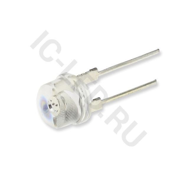 Светодиод ICL-8mm LE42 (yellow, 3lm, 90deg., clear)