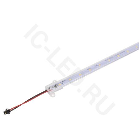светодиодная линейка в корпусе 2835, 25 led, 220v, 8w, 500mm, d213, warm white